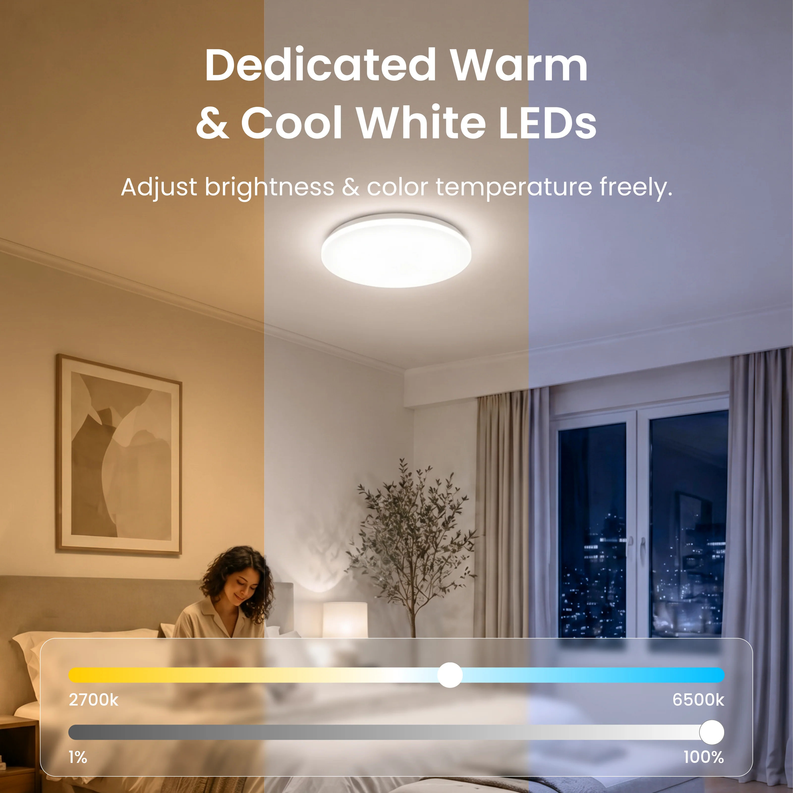 SwitchBot RGBICWW Ceiling Light 15inch - Image 6